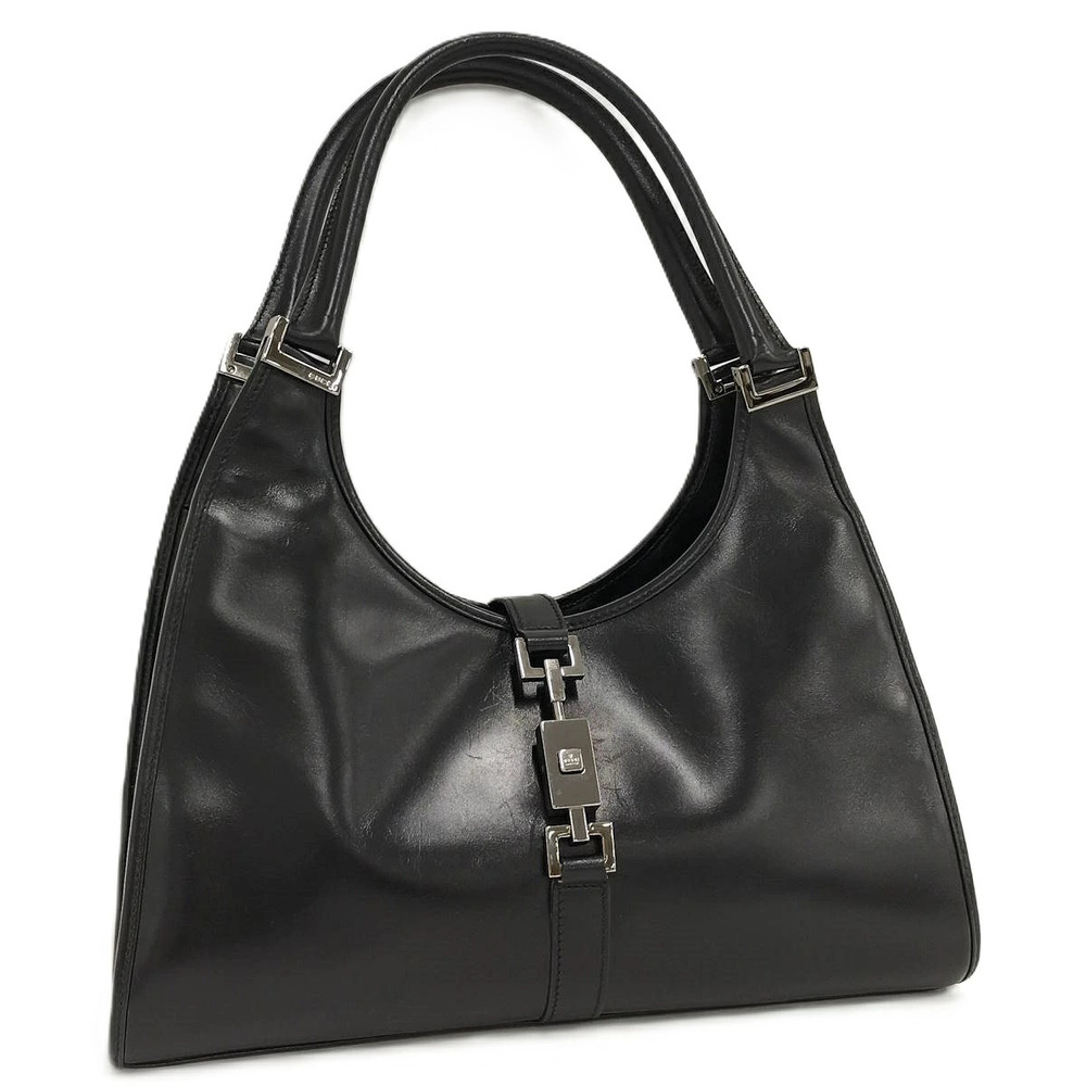 Gucci Jackie Handbag Leather Black